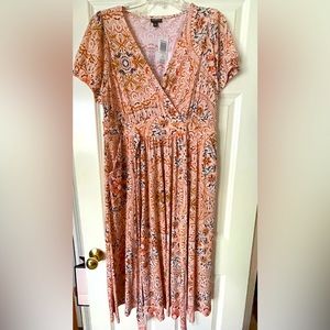 Peach Medallions Dress